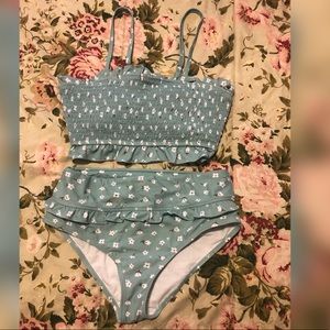 Cupshe Ruffle High Waisted Two Piece